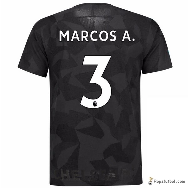 Camiseta Chelsea Replica Tercera Ropa Marcos A. 2017/18